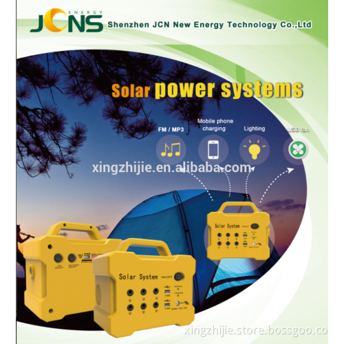 JCNS Competitive price 10w 15w 20w home use solar energy portable generator